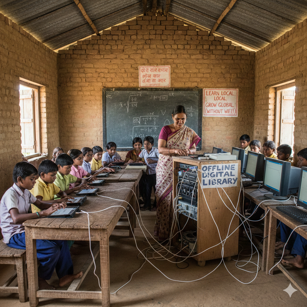 How Digital Libraries Bridge Learning Gaps in Low-Bandwidth Regions