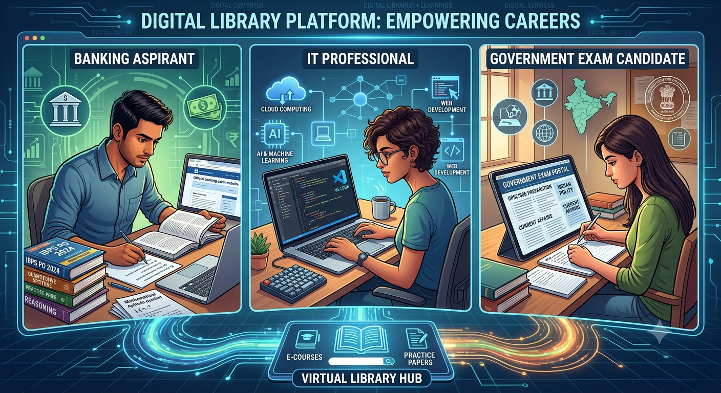 How Digital Libraries Support Banking Exam Preparation